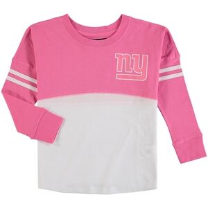 NFL Pink and White Long Sleeve Tee for Kids